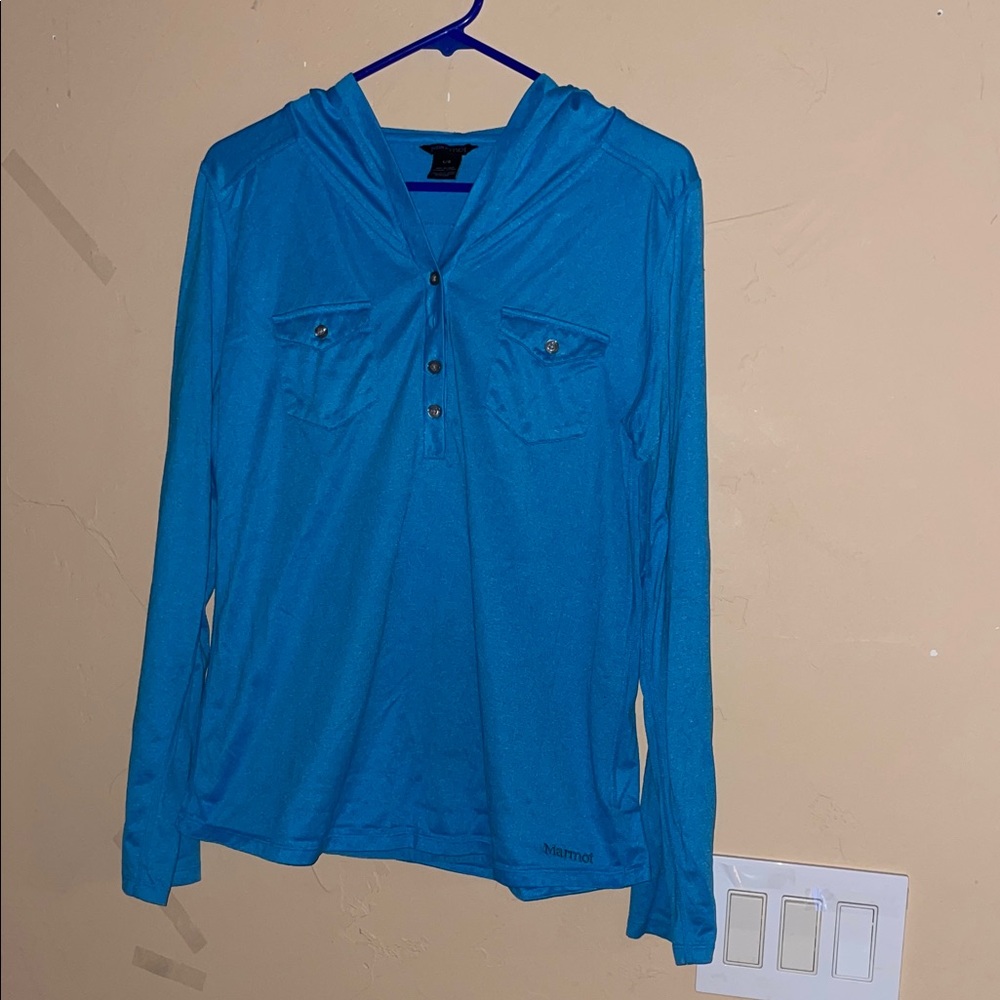 Marmot Teal Outdoor hoodie for women
